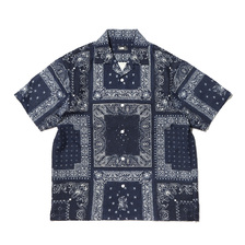 THE NORTH FACE S/S CLIMBING SUMMER SHIRT BANDANA RENEWAL BLUE NR21931画像