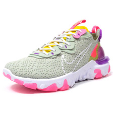 NIKE (WMNS) REACT VISION "D/MS/X" PISTACHIO FROST/WHITE/VIVID PURPLE/SPEED YELLOW/PINK CI7523-300画像
