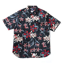 APPLEBUM Island Flower S/S Shirt BLACK画像
