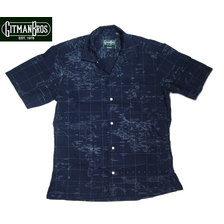GITMAN VINTAGE 459-99 CAMP SHIRTS w/POCKET ALL MAPPED OUT画像