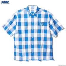 RADIALL SYNDICATE - REGULAR COLLARED SHIRT S/S (BLUE) RAD20SSSH013画像