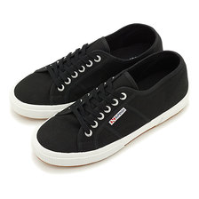 SUPERGA W 2750-PLUS COTU BLACK-Fwht F83 S003J70画像