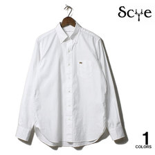 SCYE BASICS FINX COTTON OXFORD B.D. COLLAR SHIRT 5120-33530画像