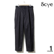 SCYE BASICS INDIGO CHINO FRENCH ARMY TROUSERS 5120-83576画像
