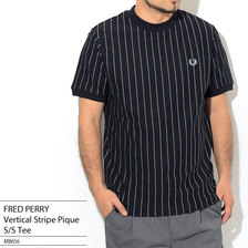 FRED PERRY Vertical Stripe Pique S/S Tee M8656画像