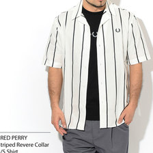 FRED PERRY Striped Revere Collar S/S Shirt M8658画像