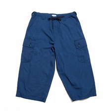 BURGUS PLUS 3/4 Length Wide Cargo Pants Indigo BP20301画像