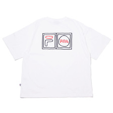 FILA NAIJEL GRAPH LOGO T-SHIRT WHITE FM9775-01画像