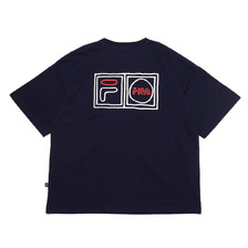 FILA NAIJEL GRAPH LOGO T-SHIRT NAVY FM9775-20画像