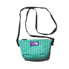 THE NORTH FACE PURPLE LABEL LOGO PRINT MESH POUCH S KELLY GREEN NN7924N-KG画像