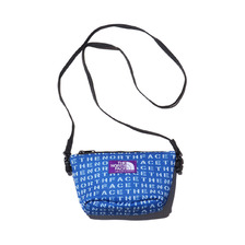 THE NORTH FACE PURPLE LABEL LOGO PRINT MESH POUCH S BLUE NN7924N-BL画像