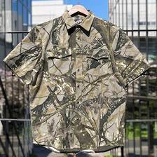 LEFLAH LEAF PATTERN SHIRT -KHAKI-画像