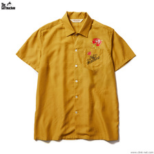 SOFTMACHINE OUT BLOOM SHIRTS YELLOW画像
