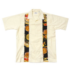 AWESOME BOY &times; Ichiryu made Remake Scarf Cuba Shirt LT.YELLOW画像