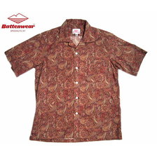 Battenwear FIVE POCKET ISLAND SHIRTS red paisley画像