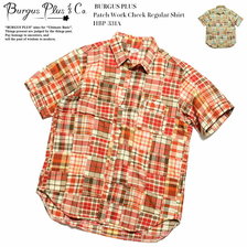 BURGUS PLUS Patch Work Check Regular Shirt HBP-331A画像