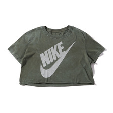 NIKE AS W NSW TEE WASH FUTURA CROP MEDIUM OLIVE CT8930-222画像