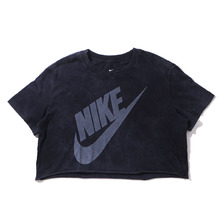 NIKE AS W NSW TEE WASH FUTURA CROP BLACK/WHITE CT8930-010画像