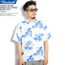RADIALL CHEVY ROSE - OPEN COLLARED SHIRT S/S -WHITE- RAD-20SS-SH004画像