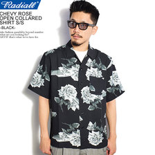 RADIALL CHEVY ROSE - OPEN COLLARED SHIRT S/S -BLACK- RAD-20SS-SH004画像