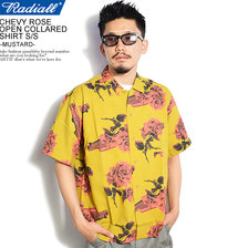 RADIALL CHEVY ROSE - OPEN COLLARED SHIRT S/S -MUSTARD- RAD-20SS-SH004画像