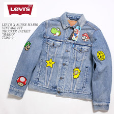 Levi's &times; SUPER MARIO VINTAGE FIT TRUCKER JACKET "MARIO" 77380-0016画像