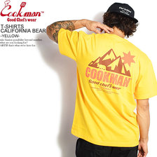 COOKMAN T-shirts California bear -YELLOW- 231-01001画像