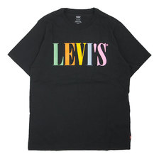 Levi's RELAXED TEE 90'S SERIF LOGO MINERAL BLACK 69978-0044画像
