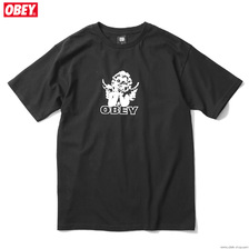OBEY BASIC TEE "LOVE IS IN THE AIR" (BLACK)画像