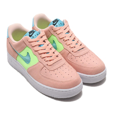 NIKE WMNS AIR FORCE 1 '07 SE WASHED CORAL/ORACLE AQUA-GHOST GREEN CJ1647-600画像