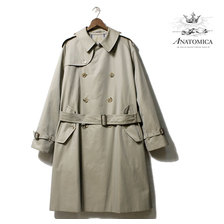 ANATOMICA TRENCH COAT COTTON GABARDINE BEIGE MADE IN JAPAN 530-552-05画像