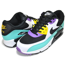 NIKE AIR MAX 90 ESSENTIAL black/white-bright violet AJ1285-024画像