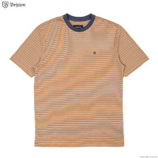 Brixton HILT S/S KNIT (COCONUT/WASHED NAVY/WHITE)画像