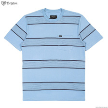 Brixton HILT S/S POCKET KNIT (CASA BLANCA BLUE/WASHED NAVY)画像