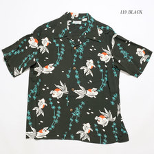 SUN SURF S/S RAYON HAWAIIAN SHIRT "GOLD FISH WITH LUCK" SS38314画像