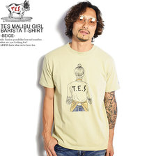 The Endless Summer TES MALIBU GIRL BARISTA T-SHIRT -BEIGE- FH-0574351画像