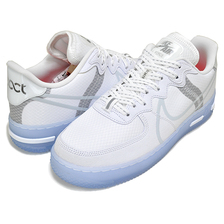 NIKE AIR FORCE 1 REACT QS white/light bone-sail CQ8879-100画像
