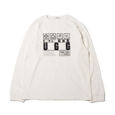 UGG PEPRESENT LS TEE WHITE画像
