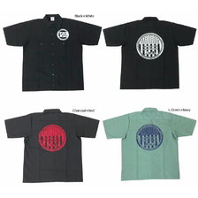 Langlitz Leathers 半袖 プリント ワーク シャツ LL-293画像