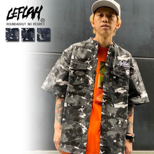 LEFLAH BRUSH CAMO NO COLLAR SHIRT画像