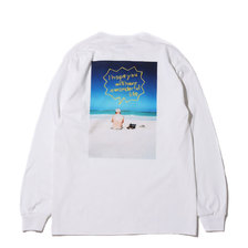 atmos EMBROIDERY PHOTO PRINT SEA TEE WHITE AT20-KS2-WHT画像