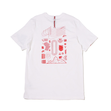 NIKE M NSW WORLDWIDE SS T WHITE/SPORT RED DA8860-100画像