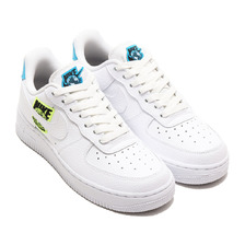 NIKE WMNS AIR FORCE 1 '07 SE WHITE/WHITE-VOLT-LASER BLUE CT1414-101画像