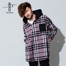 NO ID. フード付チェックBIG-SH 447006-492S画像