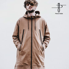 NO ID. BLACK BIGロングパーカ 447006-496T画像