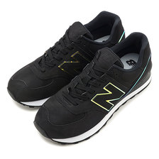 new balance WL574CLG BLACK画像