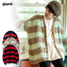 glamb Slimane border cardigan GB0320-KNT03画像