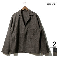 ULTERIOR BRUSHED SLUB TWEED OVER SHIRTS ULSH09-20C37U画像