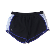 UNDER ARMOUR Fly By Short BLACK/LIGHT BLUE 1297125-022画像