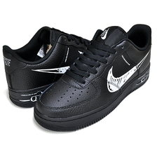 NIKE AIR FORCE 1 LV8 UTILITY SKETCH black/white-black CW7581-001画像